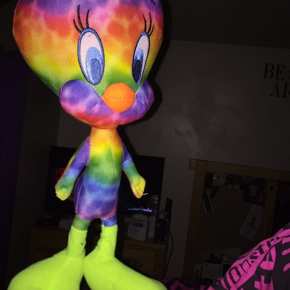 Tie dye Looney toons plushy